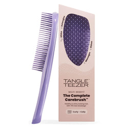 Tangle Teezer The Complete Carebrush in Velvet Purple for Curly - Coily hair with packaging